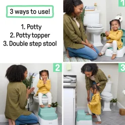 Ingenuity Prepare to Potty 3-in-1 Potty & Step Stool System Teal Sale
