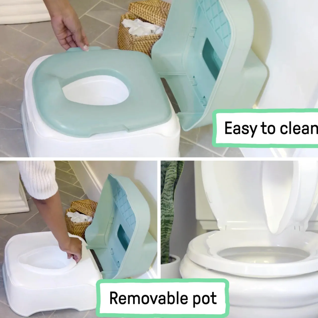 Ingenuity Prepare to Potty 3-in-1 Potty & Step Stool System Teal Sale