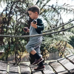 Lamington Kids Crew Merino Socks - Rib Best