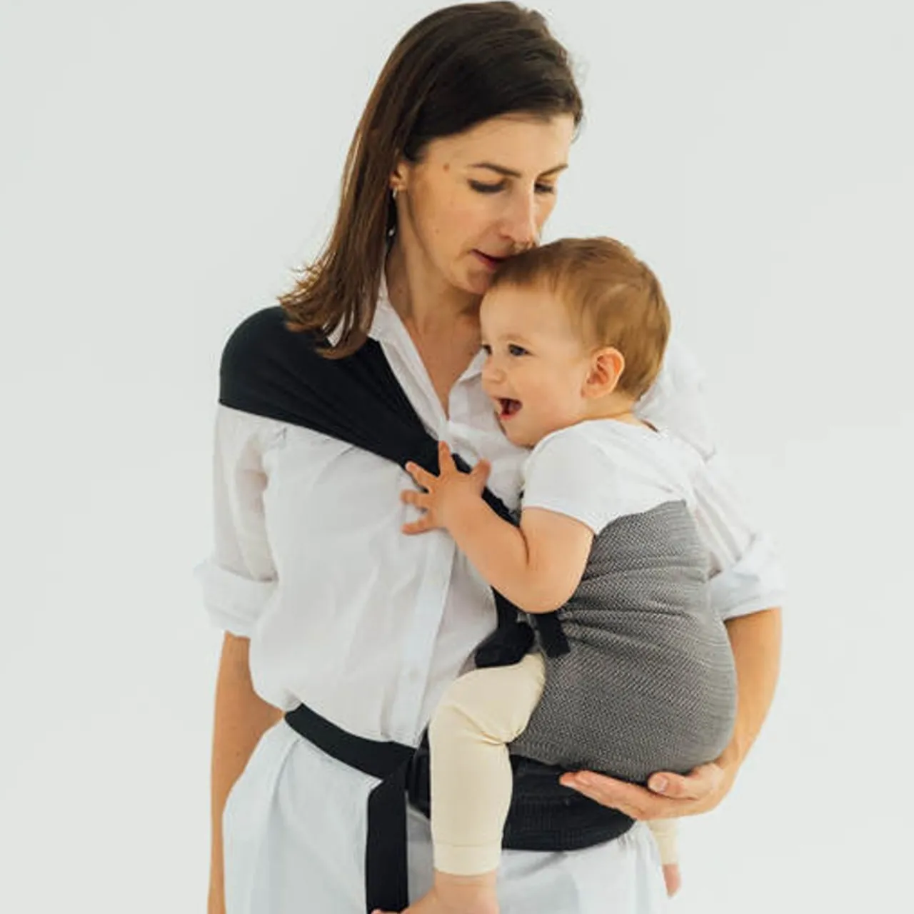 Lenny Lamb LennyHip Carrier - Herringbone Ombre Grey Outlet