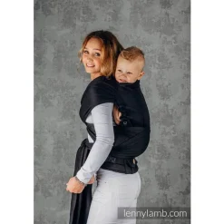 Lenny Lamb LennyHybrid Half Buckle - Herringbone Basic - Preschool Size Little Herringbone Black Ebony Best