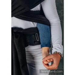 Lenny Lamb LennyHybrid Half Buckle - Herringbone Basic - Preschool Size Little Herringbone Black Ebony Best