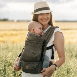 Lenny Lamb LennyLight Carrier - Linen Chevron Weave Outlet