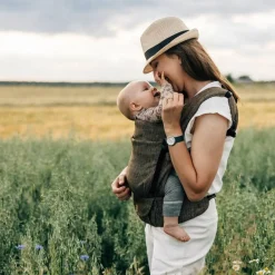 Lenny Lamb LennyLight Carrier - Linen Chevron Weave Outlet