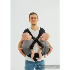 Lenny Lamb LennyTwin Carrier - Herringbone Ombre Grey Best