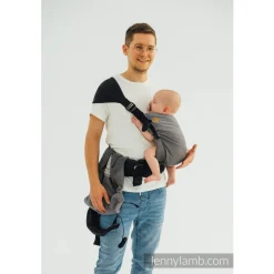 Lenny Lamb LennyTwin Carrier - Herringbone Ombre Grey Best