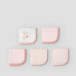 The Little Linen Company Little Linen Towelling Washers 5 Pack Outlet