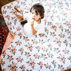 Little Unicorn 4 layer Muslin Cot Blanket Best