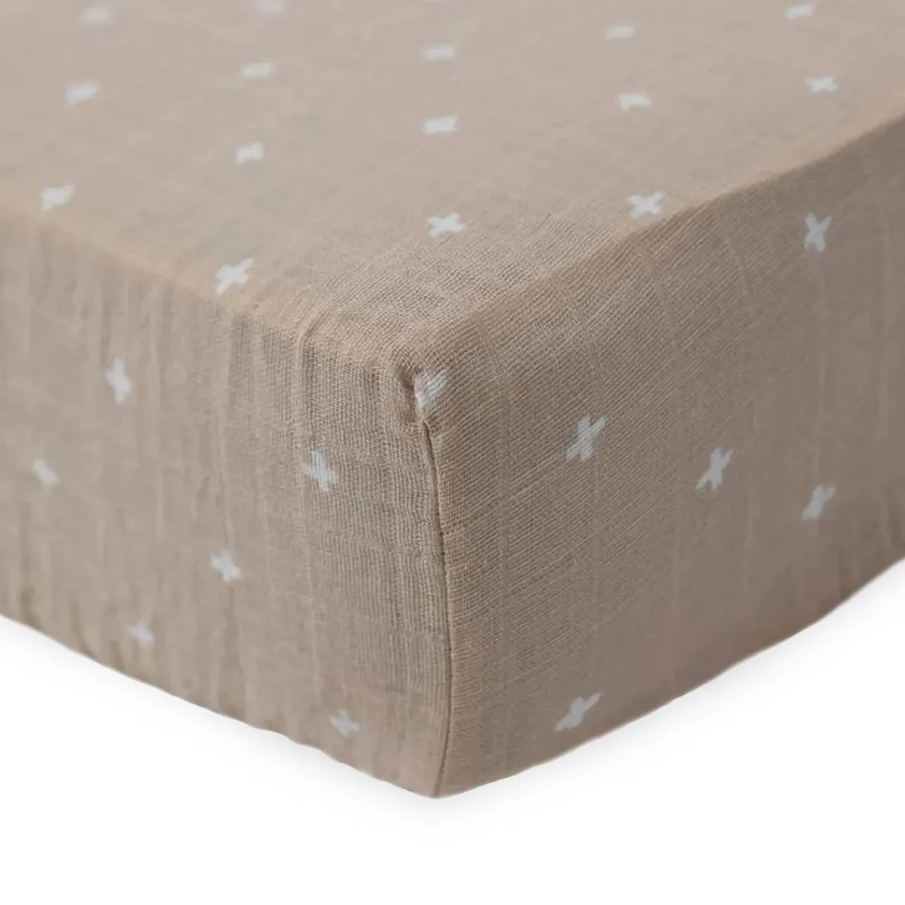 Little Unicorn - Muslin Fitted Cot Sheet - 132 x 71cm Outlet