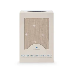 Little Unicorn - Muslin Fitted Cot Sheet - 132 x 71cm Outlet