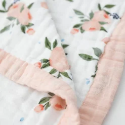 Little Unicorn Muslin Quilted Throw Blanket Outlet