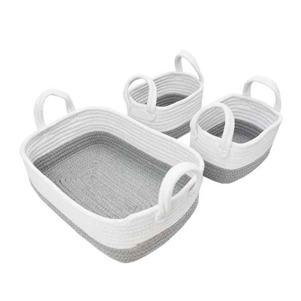 Living Textiles Cotton Rope 3pc Storage Clearance