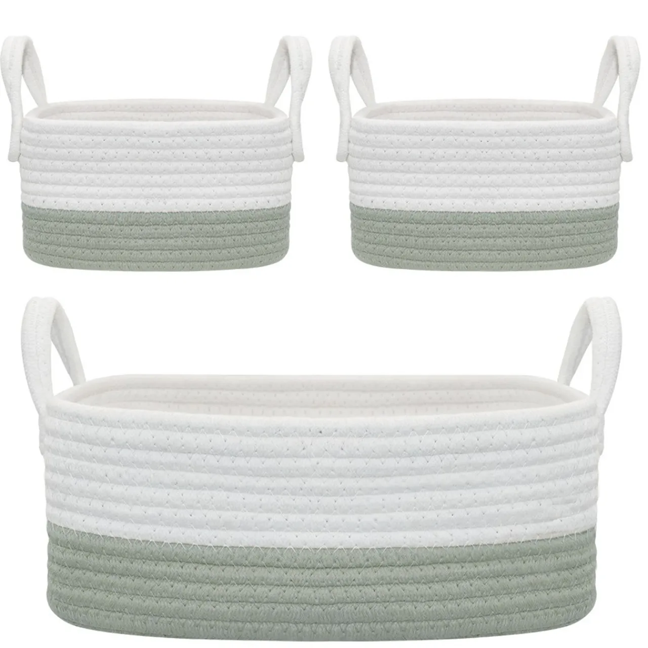 Living Textiles Cotton Rope 3pc Storage Clearance