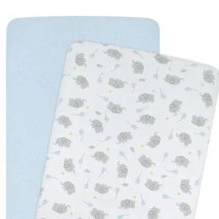 Living Textiles Jersey Fitted Sheet 2pk - Discontinued Clearance