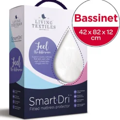 Living Textiles Smart Dri Bassinet Mattress Protector Hot