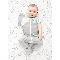 Love to Dream 1.0 tog Swaddle Up Transition Suit Grey Fashion