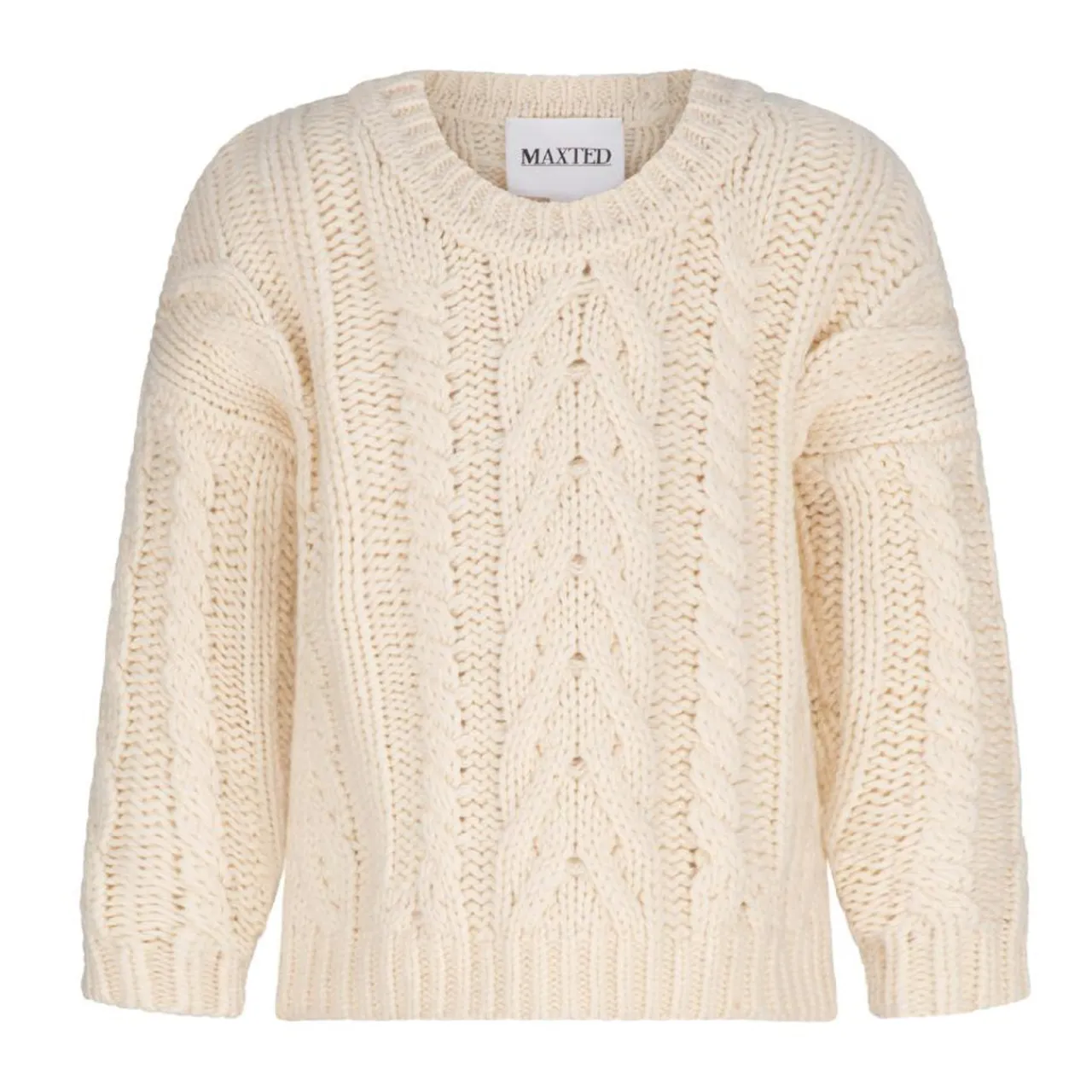Maxted Mini Cable Pullover Ivory Discount