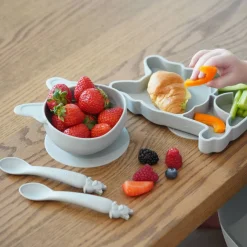 Melii Silicone 5 Piece Feeding Gift Set - Bulldog Sale