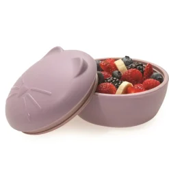 Melii Silicone Animal Bowl with Lid & Utensils Online