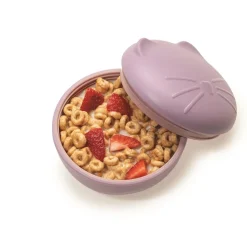 Melii Silicone Animal Bowl with Lid & Utensils Online