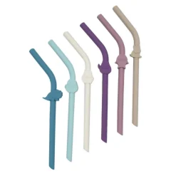 Melii Silicone Luxe Animal Straws with Cleaning Brush Best