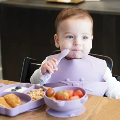 Melii Silicone Spoons 4 Piece Animal Set New