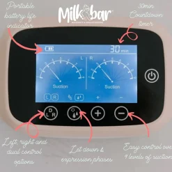 Milkbar Advanced Flow Electric Breast Pump - Double New