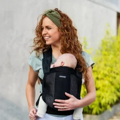 Minimonkey Mesh Baby Carrier - Clearance Black New