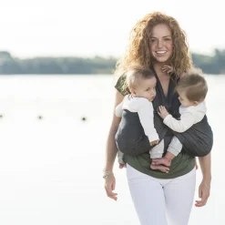 Minimonkey Twin Carrier - Mesh Black Clearance