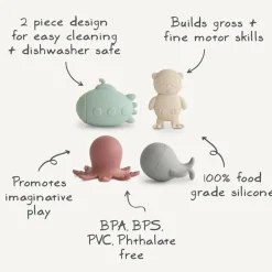 Mushie Bath Play Set - Sealife Fashion