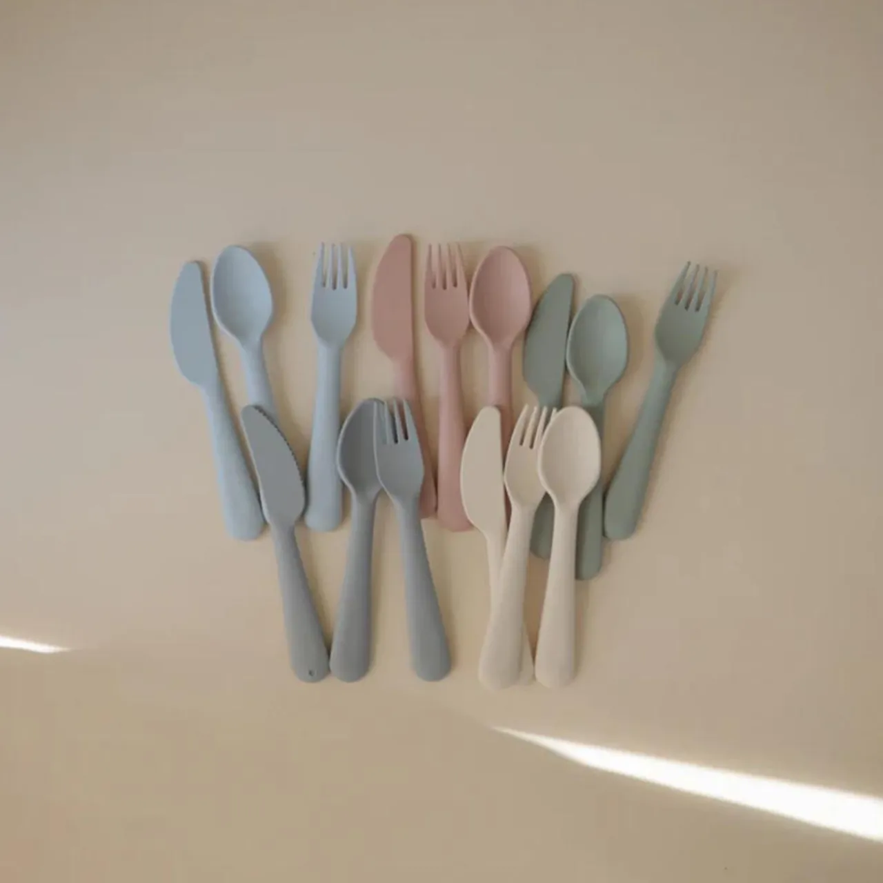 Mushie Dinnerware Cutlery Set New