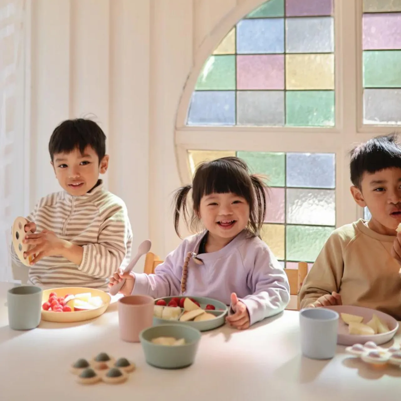 Mushie Dinnerware Round Plate 2pc Sale