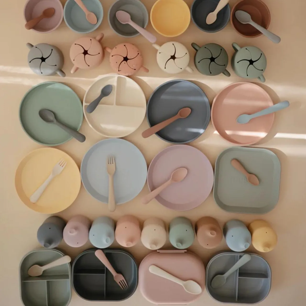 Mushie Dinnerware Round Plate 2pc Sale