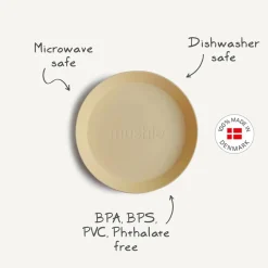 Mushie Dinnerware Round Plate 2pc Sale