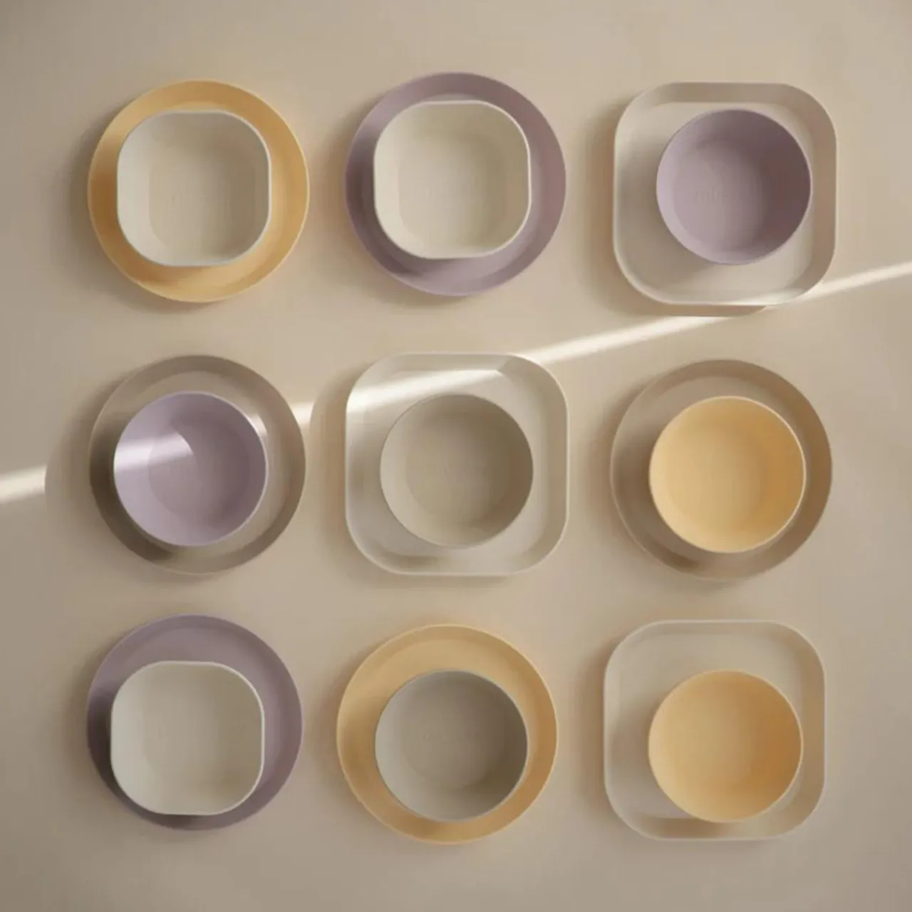 Mushie Dinnerware Round Plate 2pc Sale