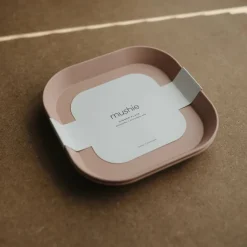 Mushie Dinnerware Square Plate 2pc Clearance