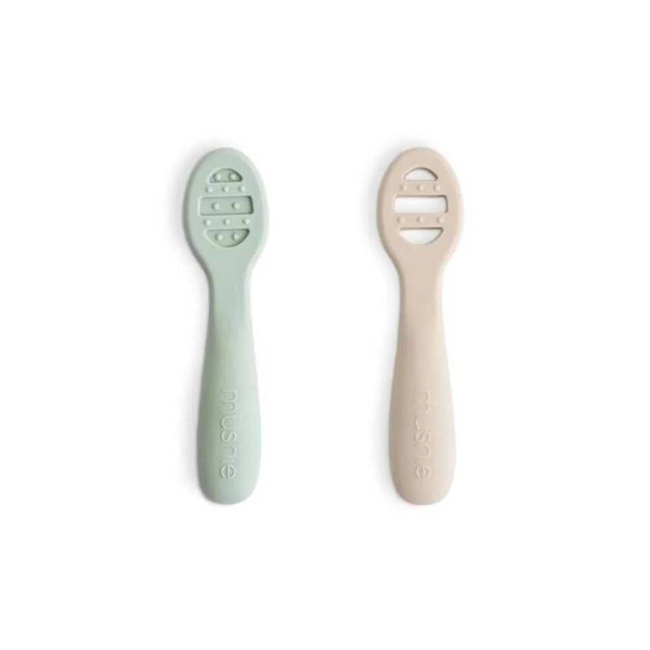 Mushie First Feeding Baby Spoons 2pk Fashion