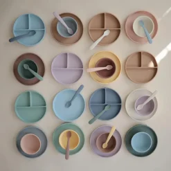 Mushie Silicone Suction Plate (Divided Plate) New