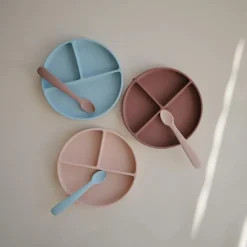 Mushie Silicone Suction Plate (Divided Plate) New