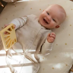 Mushie Sun Teether Muted Yellow New