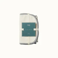 Nature Baby Burp Cloth 2pk Natural/Grey Marl Discount