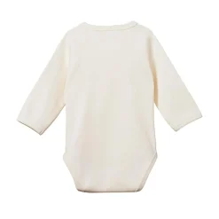 Nature Baby Long Sleeve Cotton Kimono Bodysuit Clearance
