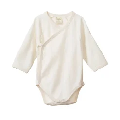 Nature Baby Long Sleeve Kimono Pointelle Bodysuit Natural Hot