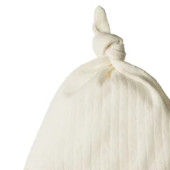 Nature Baby Merino Pointelle Knotted Beanie Fashion