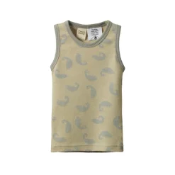 Nature Baby Organic Cotton Singlet Pyjama Set Chameleon Moss Print Online