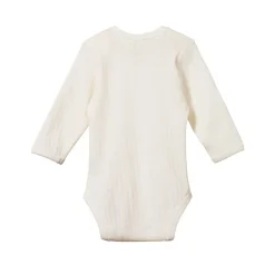 Nature Baby Pointelle Long Sleeve Bodysuit Hot