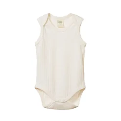 Nature Baby Pointelle Singlet Bodysuit Natural Fashion