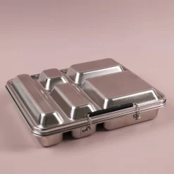 Nestling Stainless Steel Jumbo Bento Box Clearance