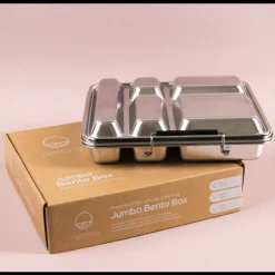 Nestling Stainless Steel Jumbo Bento Box Clearance