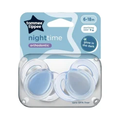 Tommee Tippee Night Time Soothers - 2 pack Fashion